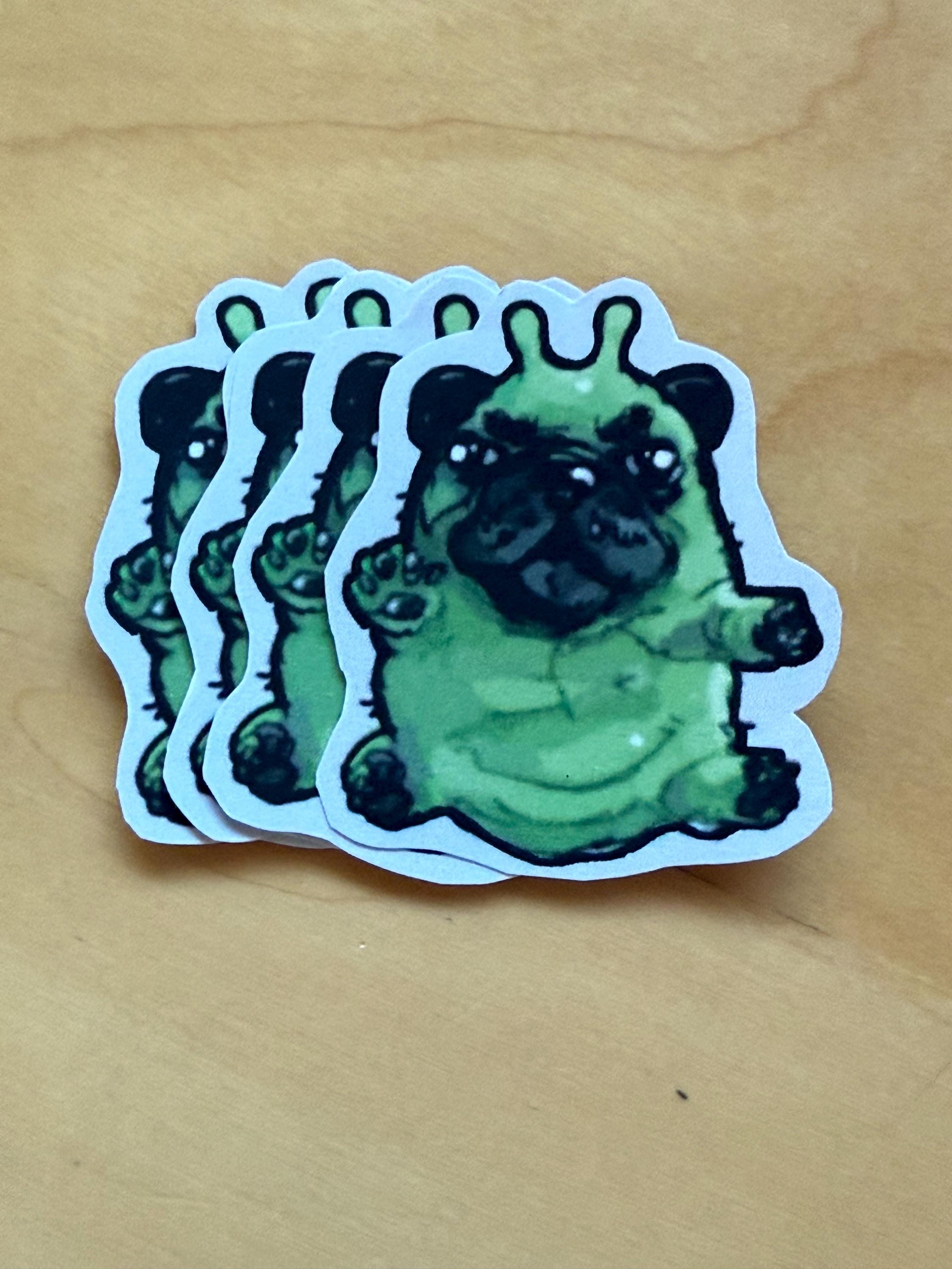 Pibble Alien Dog Sticker - Etsy