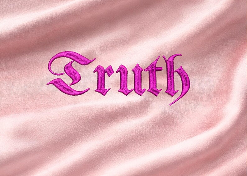 Gothic Machine Embroidery Font – Blackletter Satin Stitch Blackletter ...