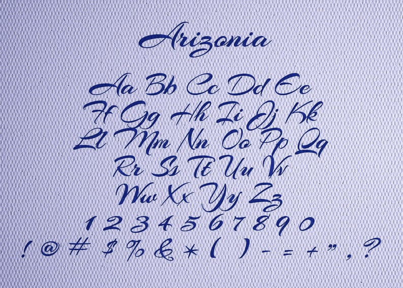 Script Handwritten Cursive Machine Embroidery Font EMB – Multiple Sizes ...