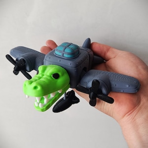 Bombardiro Crocodilo /  Viral Italian Brainrot / 3D Print Handmade / Viral Brainrot Collectible / Internet meme /Funny 3D Printed Desk Decor