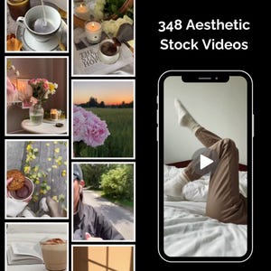 348 aesthetic faceless stock videos, IG reels, minimalist, social media stock, women faceless, selfcare videos, lifestyle videos