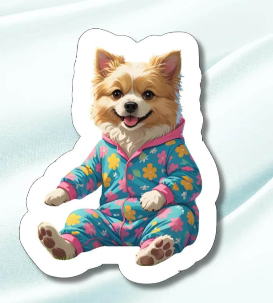 Dog Pajamas 2-waterproof Vinyl Sticker - Etsy