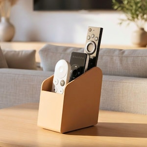 Modern Remote Organizer | TV Remote Holder & Caddy | Minimalist Home Decor | Coffee Table Storage | Controller Stand | Gifts for Him
