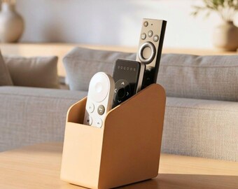 Organizador de mandos a distancia moderno / Soporte y organizador para mandos de TV / Decoración minimalista para el hogar / Almacenamiento para mesa de centro / Soporte para mando / Regalos para él