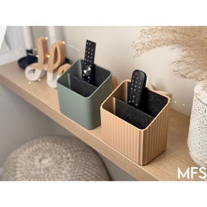 Organizador de mandos a distancia de TV moderno de 2 ranuras, soporte para mandos, decoración minimalista para mesa de centro, organizador de mandos, soporte para controlador, almacenamiento para sala de estar