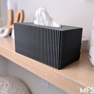 Large Tissue Box Cover for Kirkland Boxes, Modern Bathroom Decor, Minimal Home Accessory, Oversized Tissue Holder