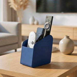 Soporte para mando a distancia de 3 ranuras / Organizador minimalista moderno para sofá / Soporte forrado de fieltro