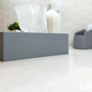 Tissue Box Cover Concrete Style | Minimalist Tissue Holder | Modern Home Decor | Bathroom Accessory | Multiple Sizes Available