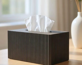 Large Tissue Box Cover | Modern Design for Kirkland Costco Boxes | Bathroom Organizer | Vanity Decor