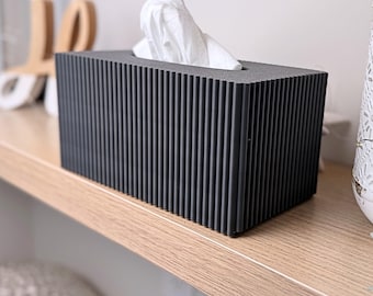 Large Tissue Box Cover | Modern Design for Kirkland Costco Boxes | Bathroom Organizer | Vanity Decor