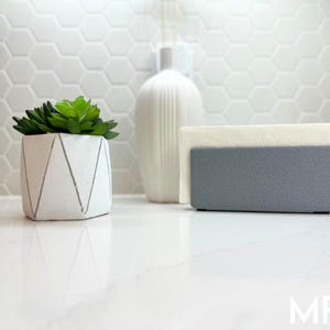 Modern Concrete Look Napkin Holder: 3D Printed Minimalist Decor