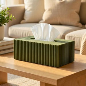 Minimalist Tissue Box Cover, Contemporary Design (Standard Size)