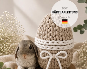 Crochet pattern for an Easter egg | PDF download | Crochet Easter decorations | DIY Easter gift | Digital instructions