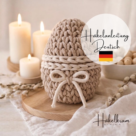 Häkelanleitung Osterei | PDF Download | Osterdeko häkeln | DIY Geschenk zu Ostern | Digitale Anleitung