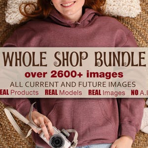 Whole Shop Mockup Bundle - Real Models NO AI mocks like Gildan 5000, 18000 Comfort Colors 1717, Bella Canvas 3001, mugs Entire Shop Bundle