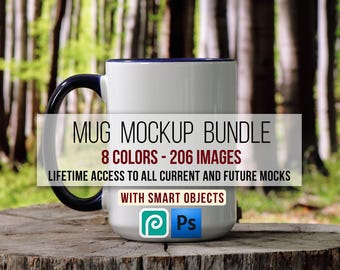 Mug mockup bundle Smart Object mugs mockup 15oz 11oz Two tone Accent mug mockups Ceramic coffee cup mug mockup psd Christmas mock ups