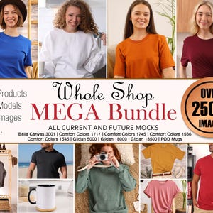 Real Model Mega Mockup Bundle - Real Products, Real Models, Real Photos - NO AI  Real shirt mockups Gildan, Comfort Colors, Bella Canvas