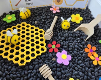 Bee Sensory Bin Kit – Montessori - Pretend Play - Sensory Play