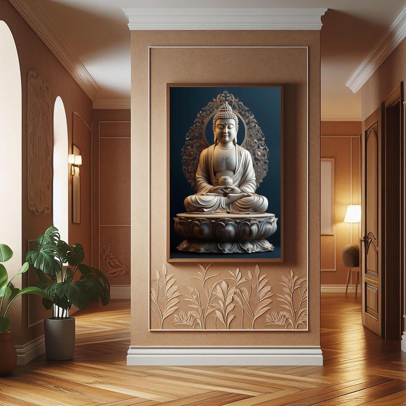 Buddha Wall Art,tempered Glass Wall Art, Buddha Wall Decor,glass ...