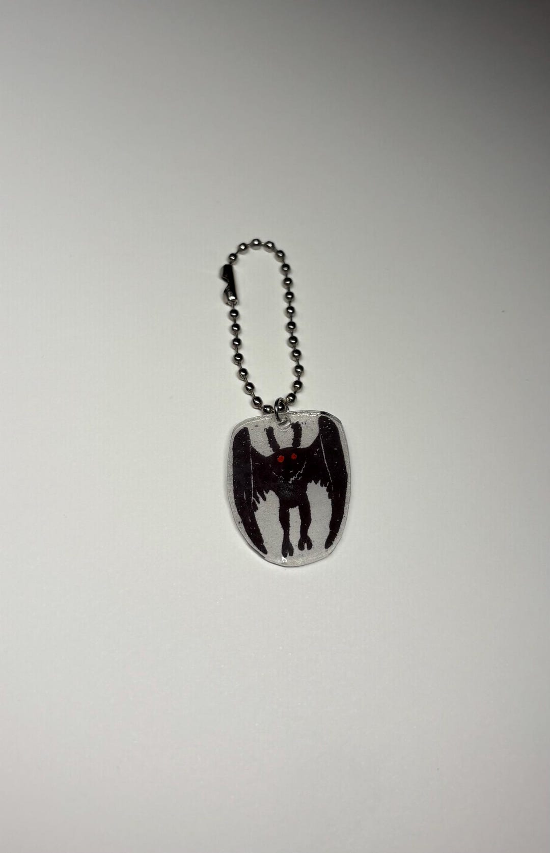 Mothman Key Chain Hand-printed Mothman Keychain - Etsy