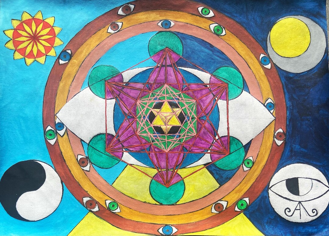 Activation Sacred Geometry Painting - Etsy