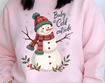 Christmas Snowman Sweatshirt, Christmas Sweatshirt, Snowman Shirt,Snowman T-Shirt,Christmas Crewneck,Christmas Shirts for Women,gift for him