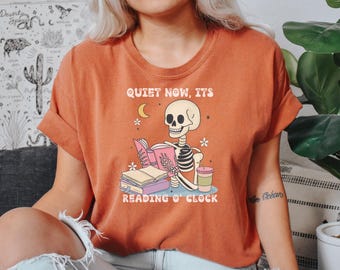 Skeleton Reading Shirt, Tarot Card Shirt, Book Lover Gift, Bookish Gift,Tarot Lover Gift,Reading Shirts,Book Lover Gift for Readers,Bookworm