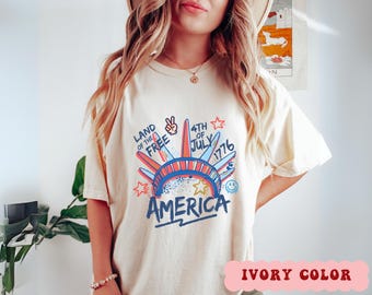 Made in USA 4th of July Shirt: Independence Day Comfort Colors Tee
