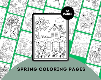 Spring Coloring Pages: 95 Fun Activity Sheets (PDF Download)