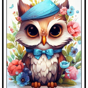Owl coloring page,15 pages Owl coloring for kids,Instant Download