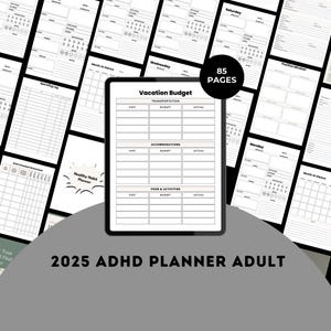 Mega ADHD Planner Bundle: Ultimate Life Planner 2025 (85 Pages)