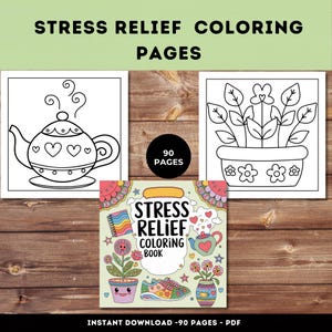 CoCo Wyo Inspired Stress Relief Coloring Pages | Fun and Relaxing Printable Art for Adults & Teens | Instant Download