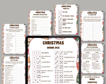 Christmas Games Bundle: Family Party Games (Printable)
