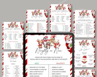 Printable Christmas Games Bundle: Festive Family Activities (PDF)