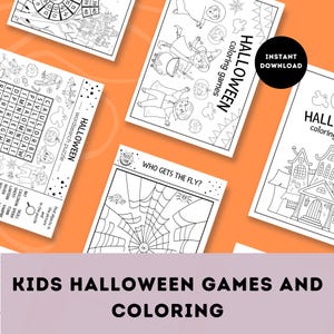 Kids Halloween Games & Coloring Pages | Printable Halloween Activities for Kids | Fun Halloween Worksheets for Children