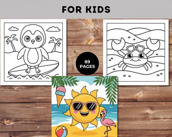 Summer Coloring Pages for Kids: 89 Fun Designs (Printable PDF)