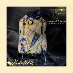 Love and Deepspace Game-Inspired Double-Sided Embroidered Character Charm Pendant - Sylus, Rafayel, Zayne, Xavier, Caleb