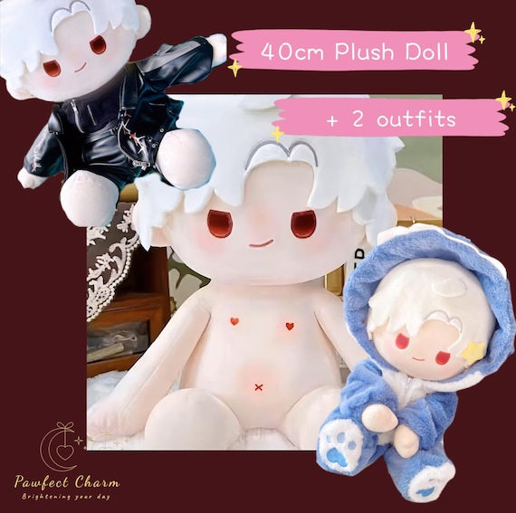 Sylus Love and Deepspace 40cm Chibi Plush Doll lads - Premium PP Cotton Filled Collectible Soft Toy with Removable Clothes