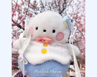 Zayne Love and Deepspace Snowman Plush Crossbody Bag – Kawaii