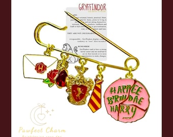 Enchanted Wizarding School Pin - Magical Symbolic Keepsake Jewelry