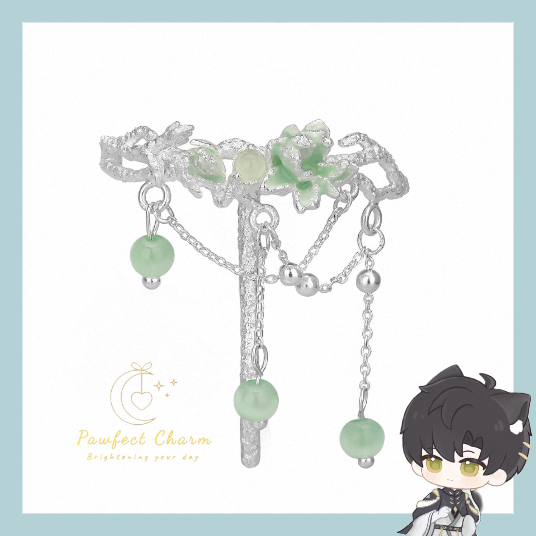 Love&deepspace Zayne Master of Fate Jasmine Brooch/ Hairpin