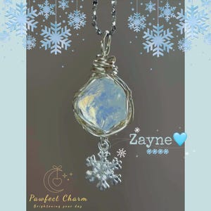 Love and Deepspace Character Inspired Natural Crystal Wrapped Necklaces/Pendant/Keychain - Sylus, Rafayel, Zayne, Xavier