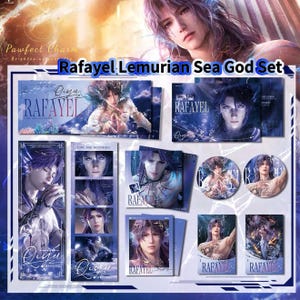 Ensemble de jeux Rafayel Lemurian Sea God Love and Deepspace + Épingles à boutons inspirées, badges à collectionner Double Dlash