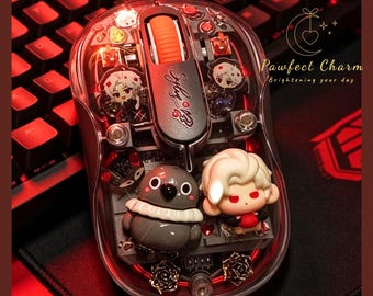 Sylus Chibi Wireless Resin Mouse | Love and Deepspace Bluetooth RGB | Rechargeable Silent | USB-C Dual Receiver | LED Gaming