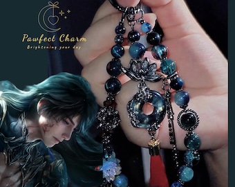 La marcha final de Caleb Ghosts / Amor y espacio profundo: llavero/colgante para teléfono/bolso y pulsera (productos de merchandising para fans) – Cadena de cuentas