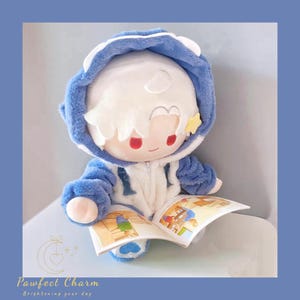 Sylus Love and Deepspace 40cm Chibi Plush Doll lads - Premium PP Cotton Filled Collectible Soft Toy with Removable Clothes image 6