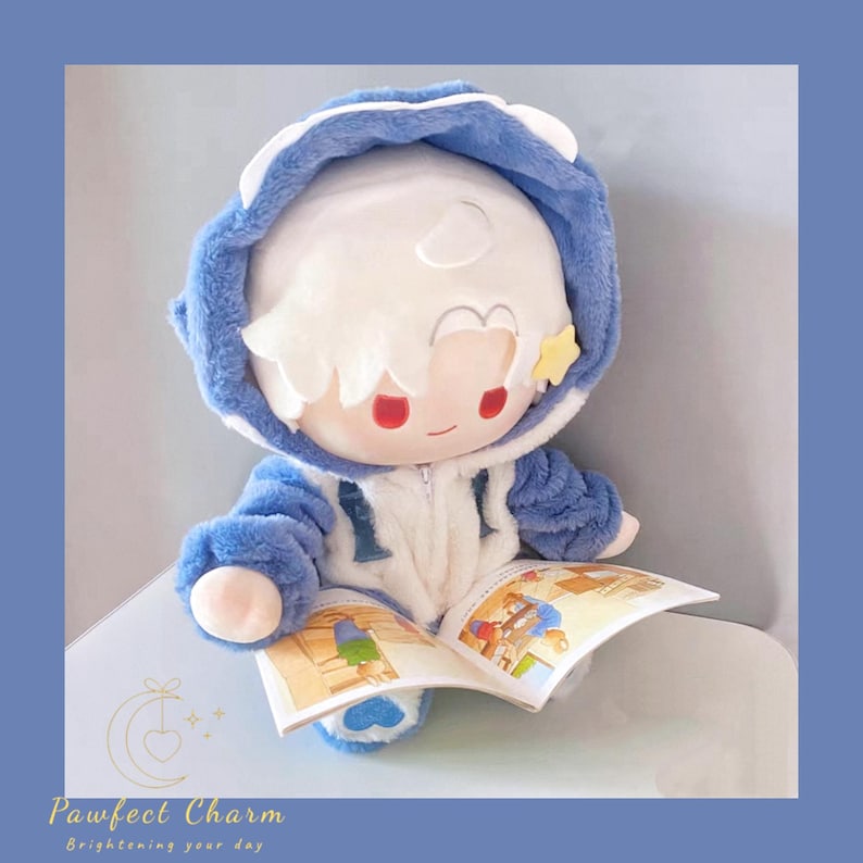 Sylus Love and Deepspace 40cm Chibi Plush Doll lads - Premium PP Cotton Filled Collectible Soft Toy with Removable Clothes image 6
