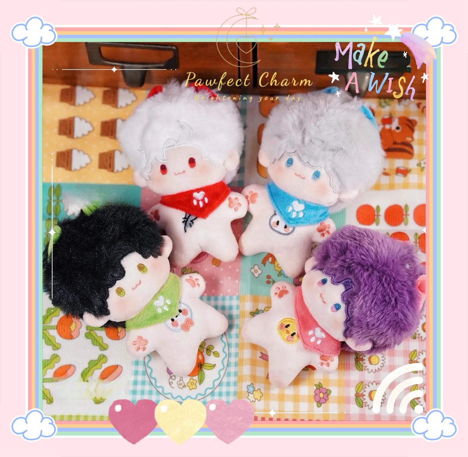 Love and Deepspace 10 cm Babyplüschpuppe & Schlafsack als Set|GuteNacht|Charaktergerechtes Plüschbett mit Augenbinde | Xavier, Zayne, Sylus, Rafayel