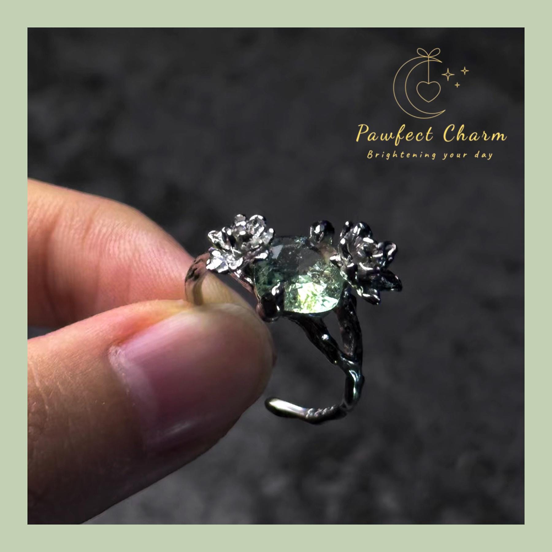 Zayne Frosted Jasmine Ring - Love and Deepspace S925 Silver