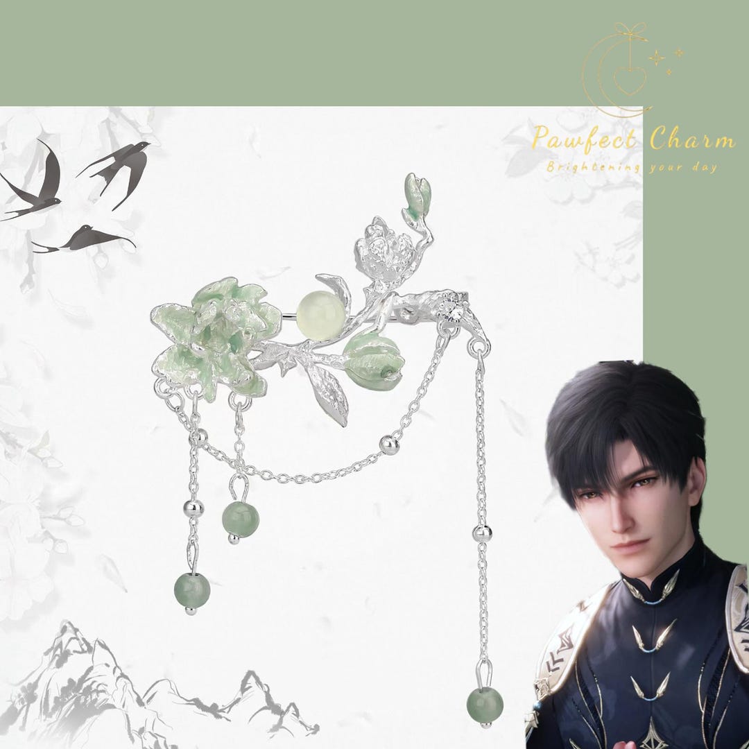 Love&deepspace Zayne Master of Fate Jasmine Brooch/ Hairpin